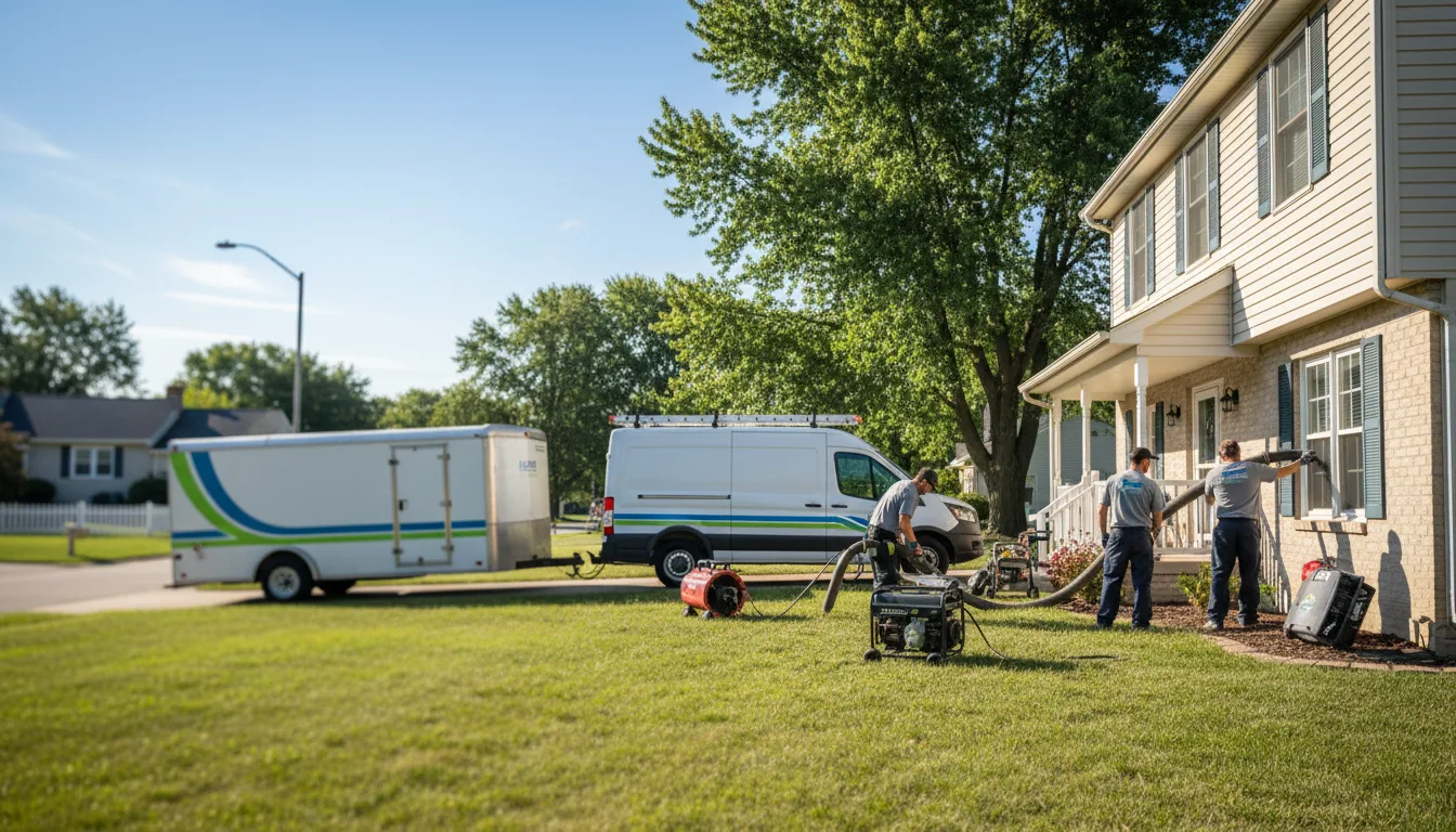 Flooded Basement Restoration And Cleanup With Repair in Star Lake, WI near me